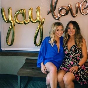 ASOS Blue Plunging Dress